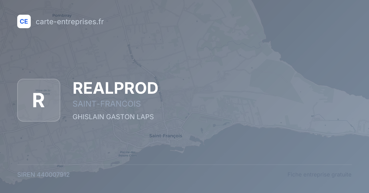REALPROD — 440007912 — fiche entreprise