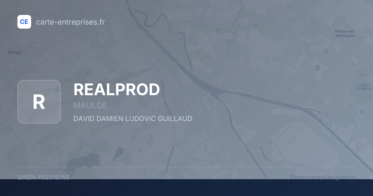 REALPROD — 492015755 — fiche entreprise