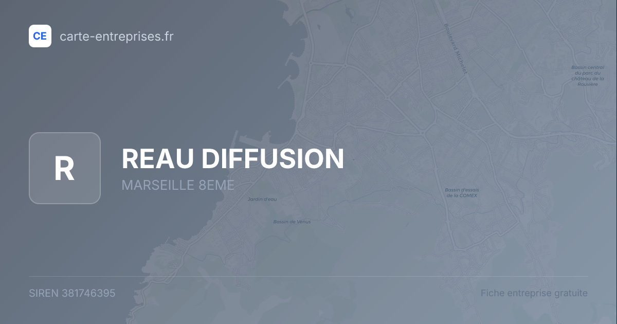 REAU DIFFUSION — 381746395 — fiche entreprise