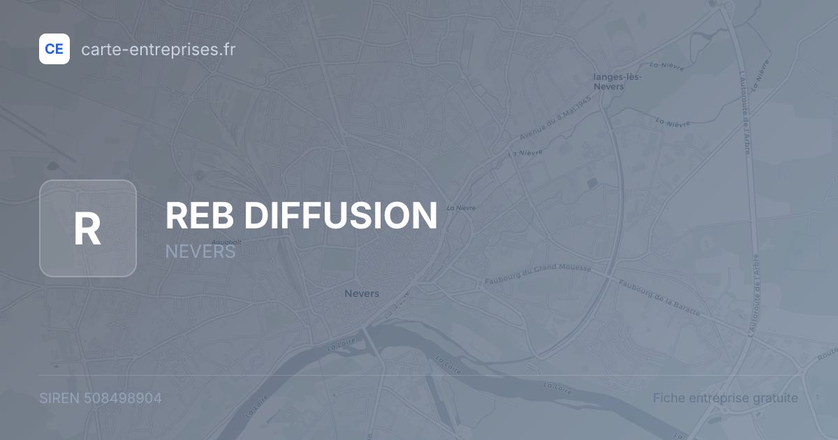 REB DIFFUSION — 508498904 — fiche entreprise