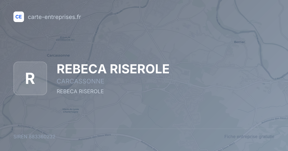 REBECA RISEROLE — 883360232 — fiche entreprise