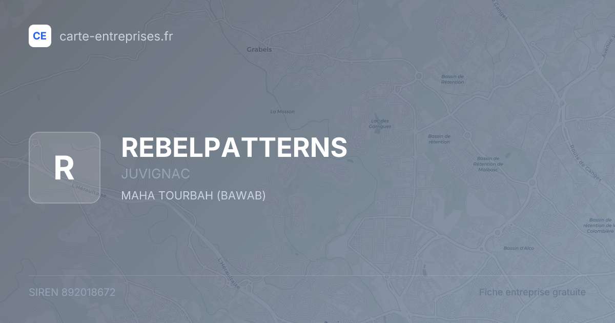 REBELPATTERNS — 892018672 — fiche entreprise