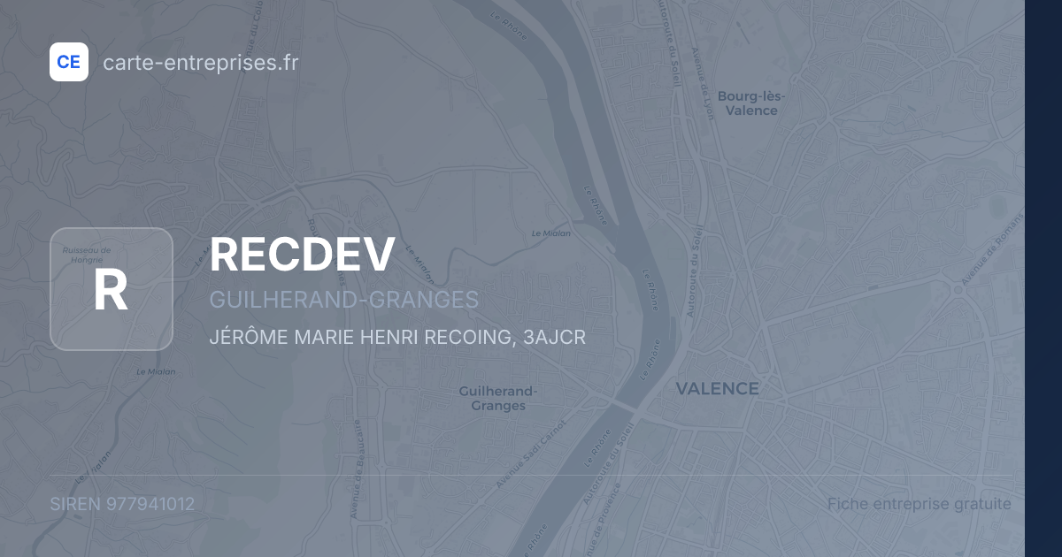 RECDEV — 977941012 — fiche entreprise