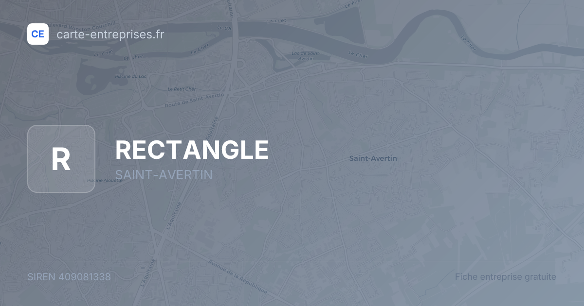 RECTANGLE — 409081338 — fiche entreprise