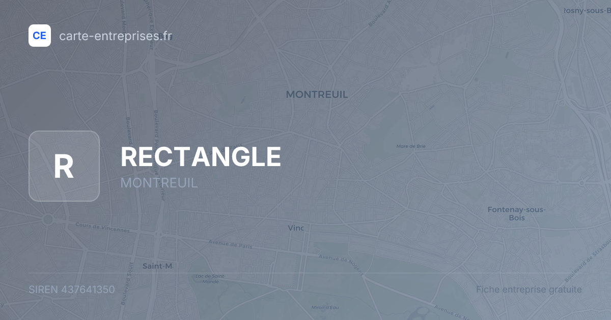 RECTANGLE — 437641350 — fiche entreprise