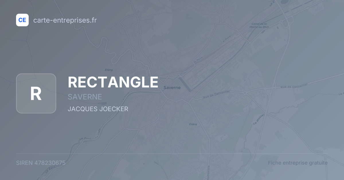 RECTANGLE — 478230675 — fiche entreprise