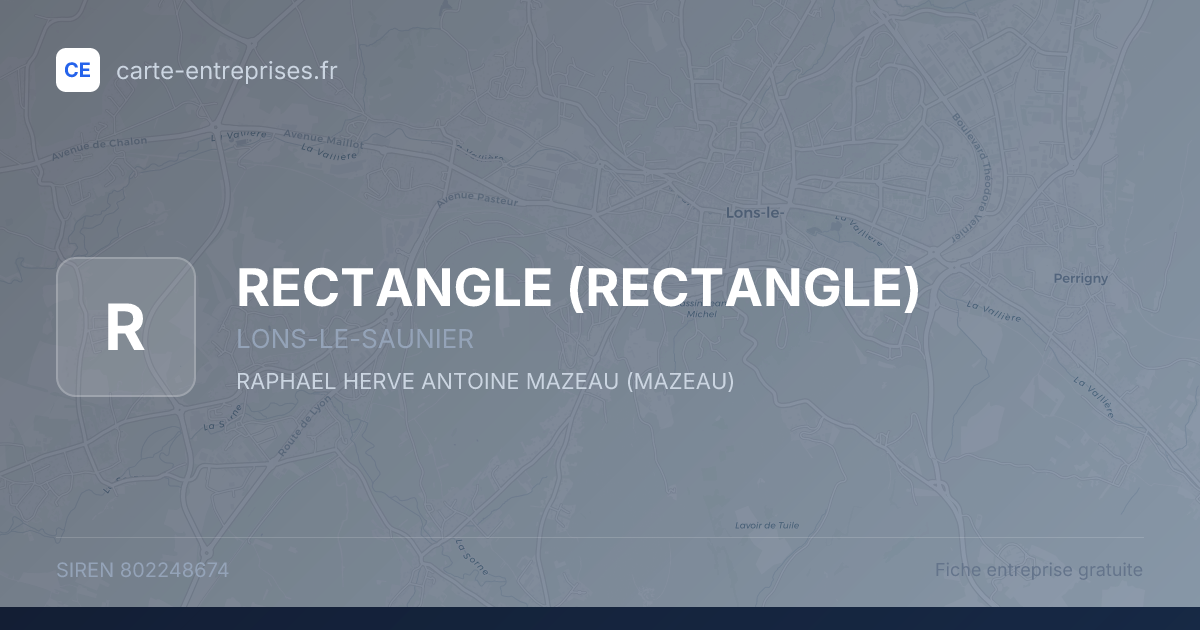 RECTANGLE — 802248674 — fiche entreprise