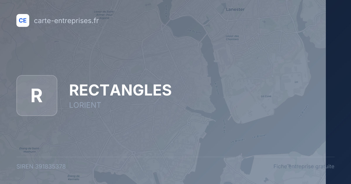 RECTANGLES — 391835378 — fiche entreprise