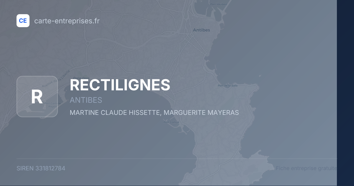 RECTILIGNES — 331812784 — fiche entreprise