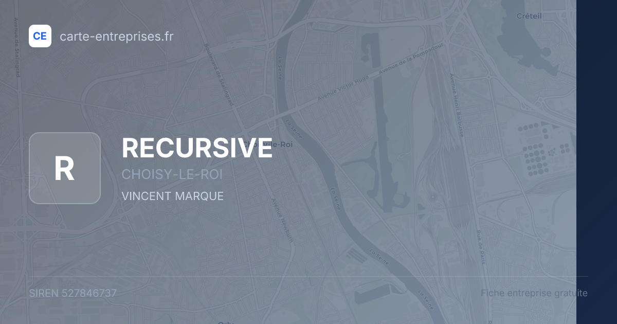 RECURSIVE — 527846737 — fiche entreprise