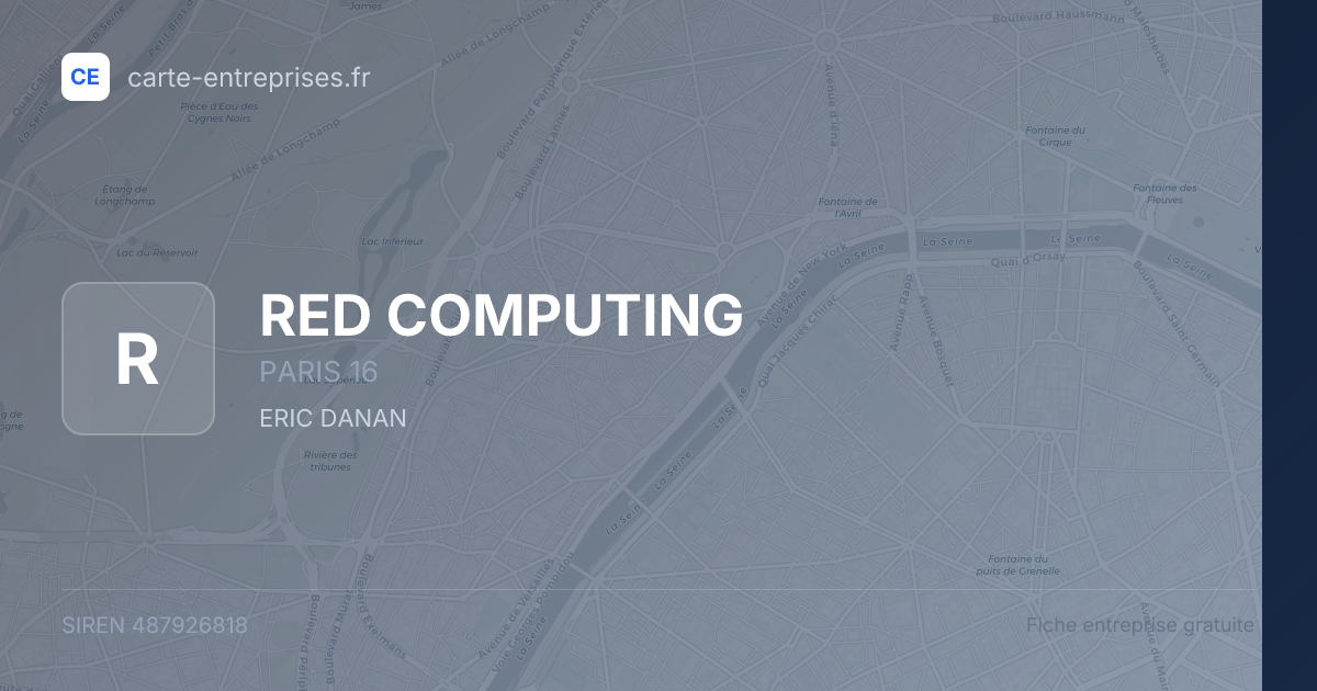 RED COMPUTING — 487926818 — fiche entreprise