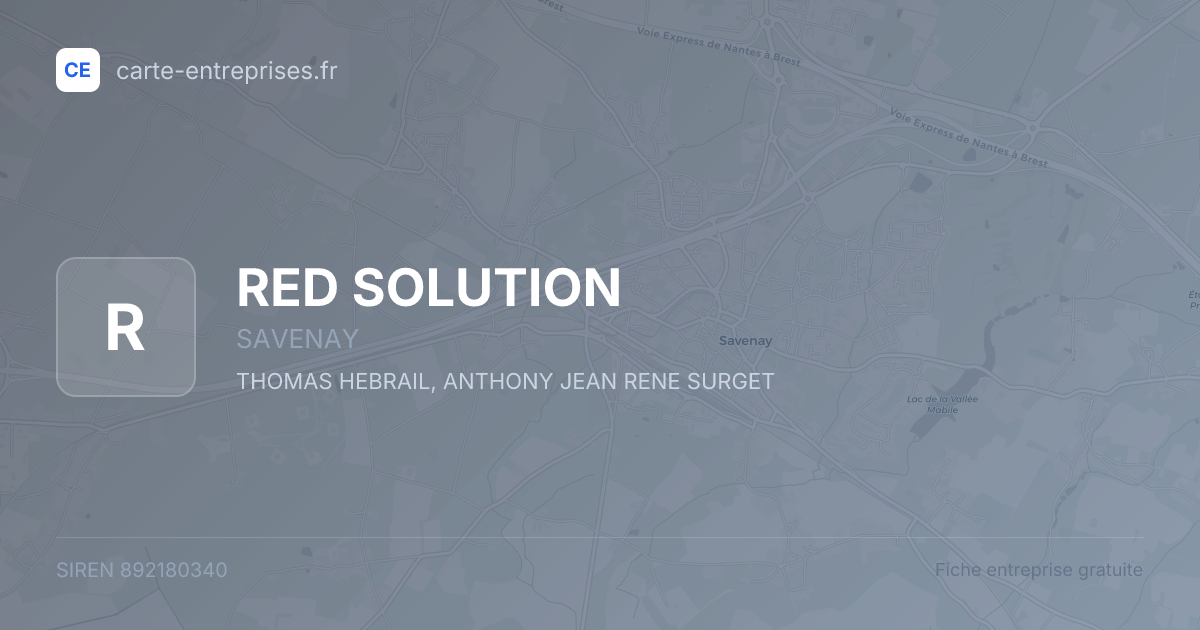 RED SOLUTION — 892180340 — fiche entreprise