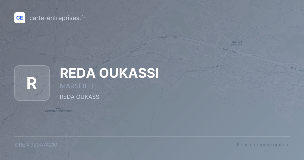 REDA OUKASSI — 920474210 — fiche entreprise