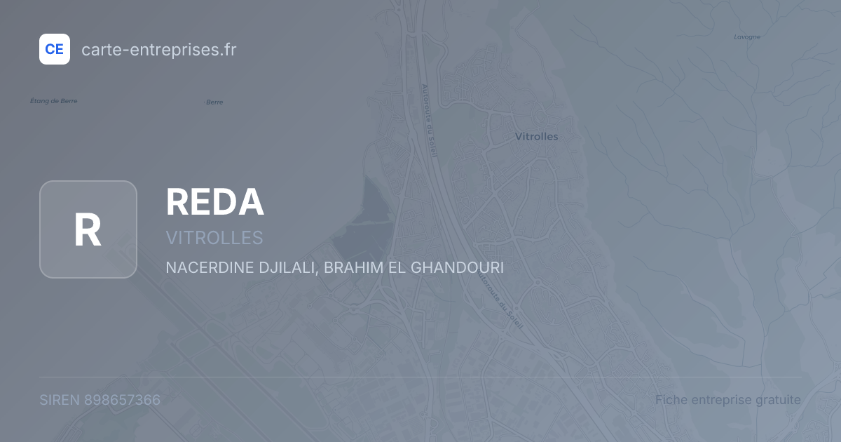 REDA — 898657366 — fiche entreprise