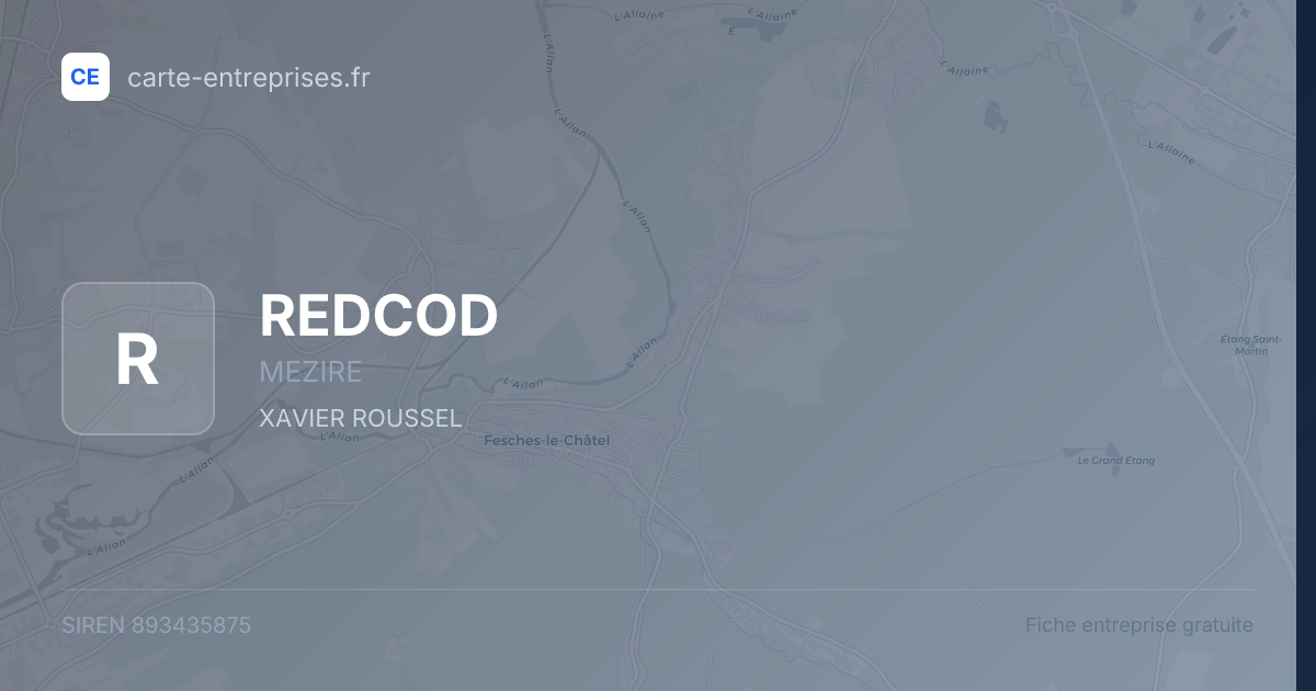 REDCOD — 893435875 — fiche entreprise