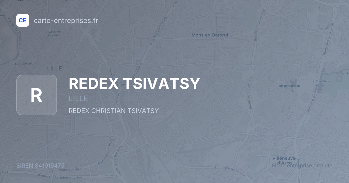 REDEX TSIVATSY — 841919475 — fiche entreprise
