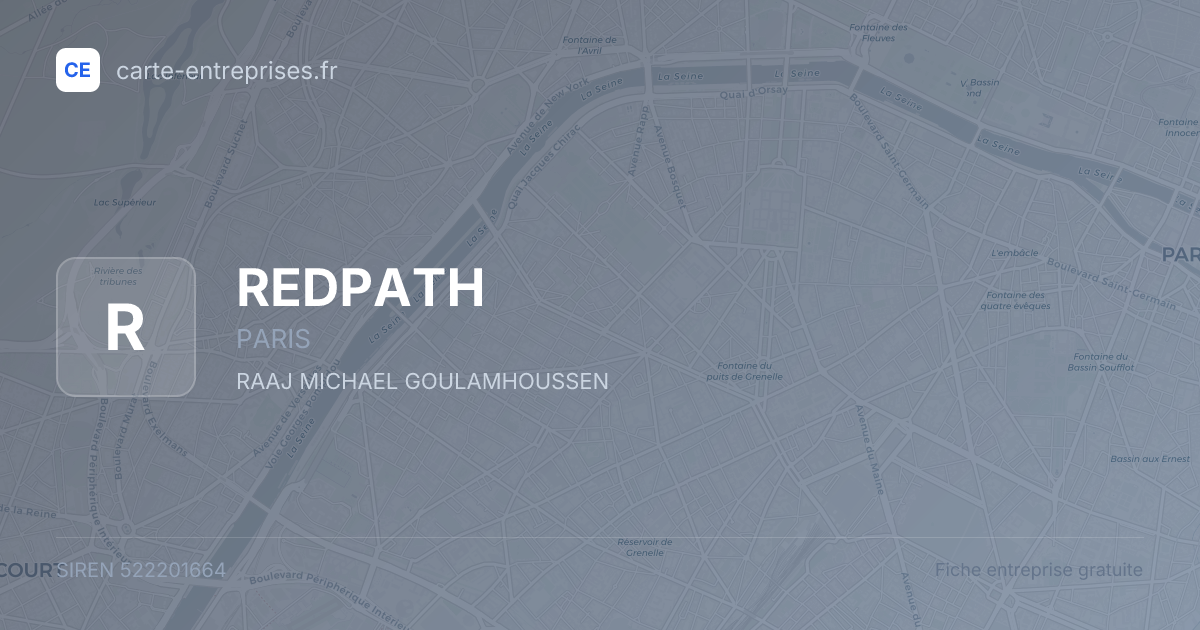 REDPATH — 522201664 — fiche entreprise