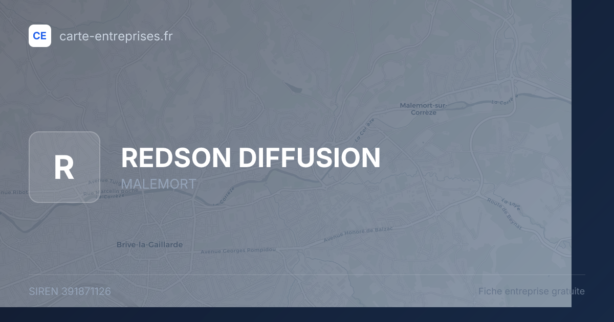 REDSON DIFFUSION — 391871126 — fiche entreprise