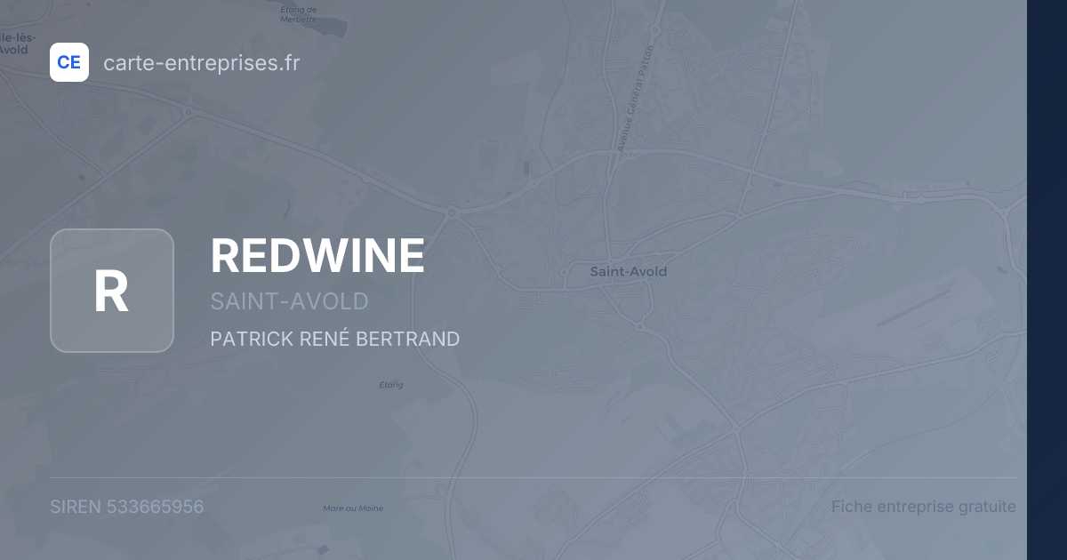 REDWINE — 533665956 — fiche entreprise