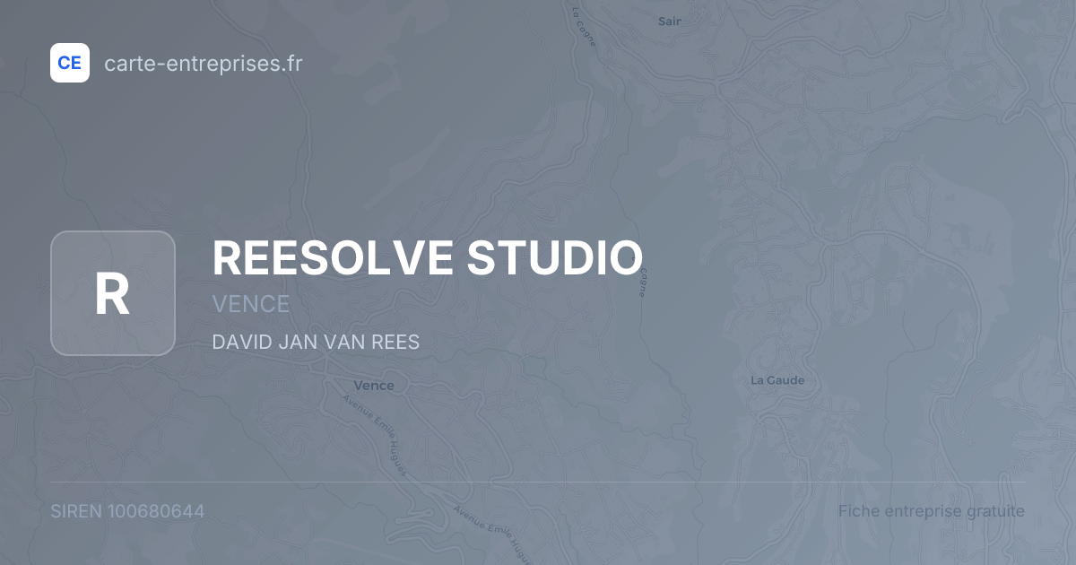 REESOLVE STUDIO — 100680644 — fiche entreprise