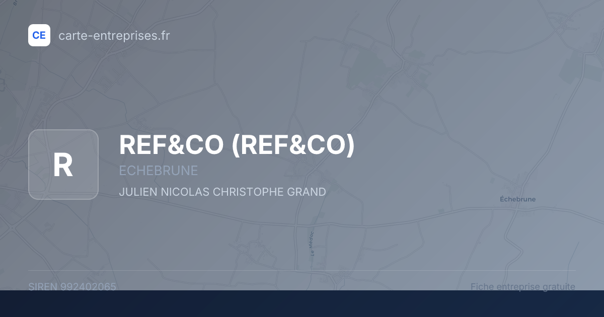 REF&CO — 992402065 — fiche entreprise