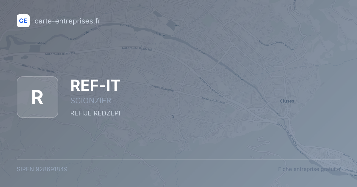 REF-IT — 928691849 — fiche entreprise