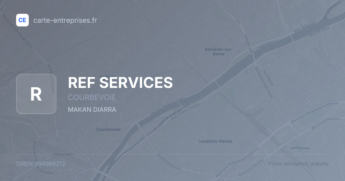 REF SERVICES — 994968212 — fiche entreprise