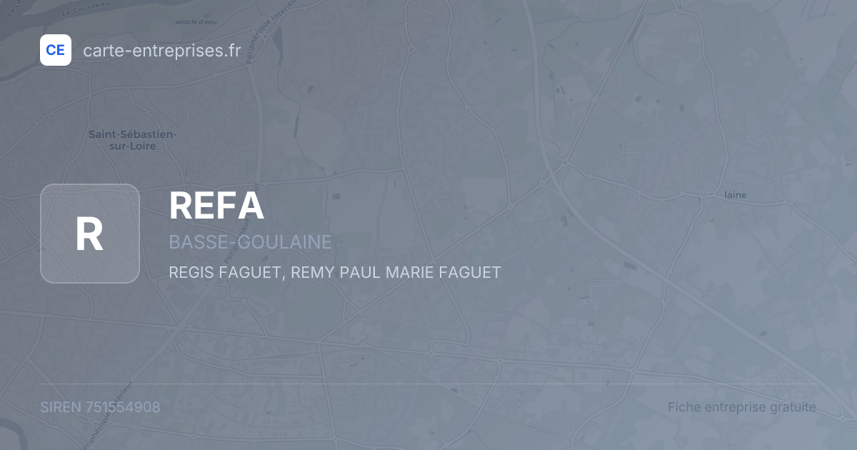 REFA — 751554908 — fiche entreprise