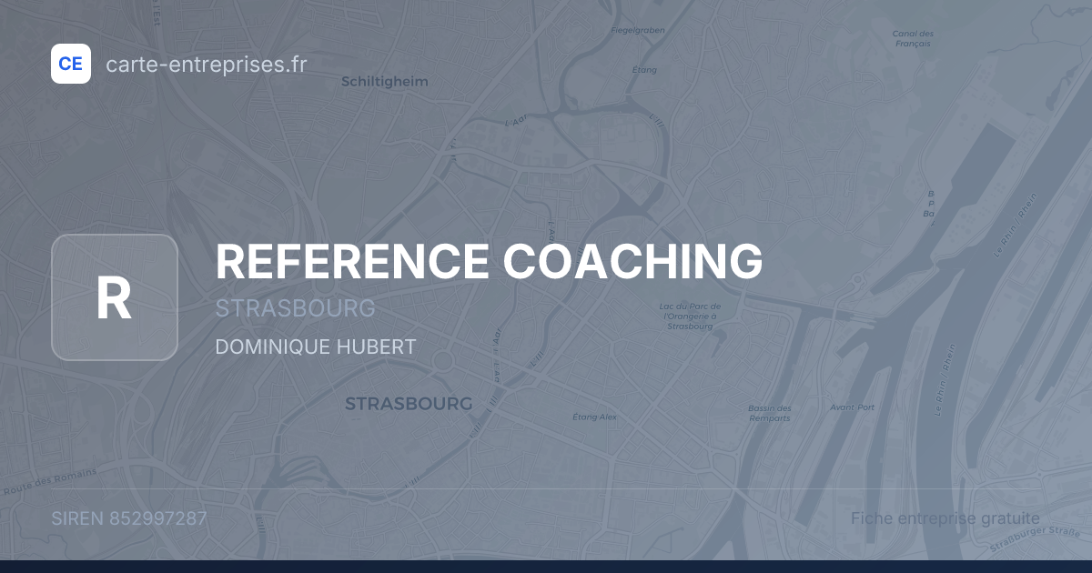 REFERENCE COACHING — 852997287 — fiche entreprise