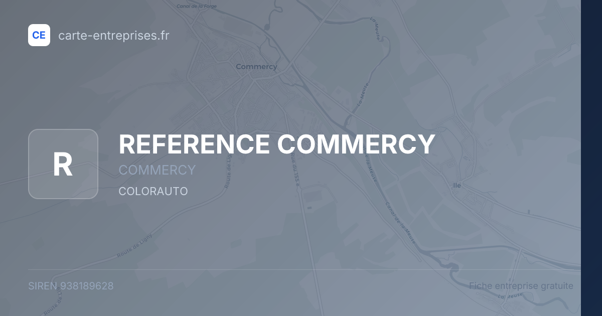 REFERENCE COMMERCY — 938189628 — fiche entreprise