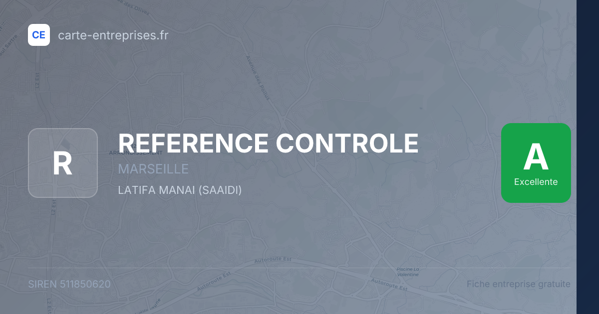 REFERENCE CONTROLE — 511850620 — fiche entreprise