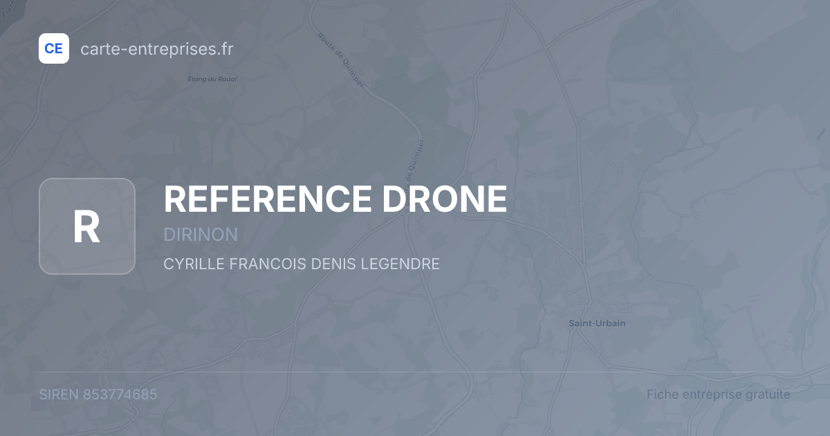 REFERENCE DRONE — 853774685 — fiche entreprise