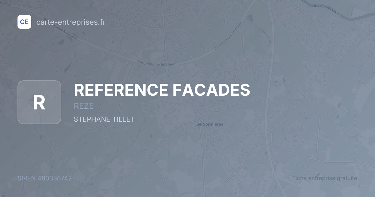 REFERENCE FACADES — 480336742 — fiche entreprise