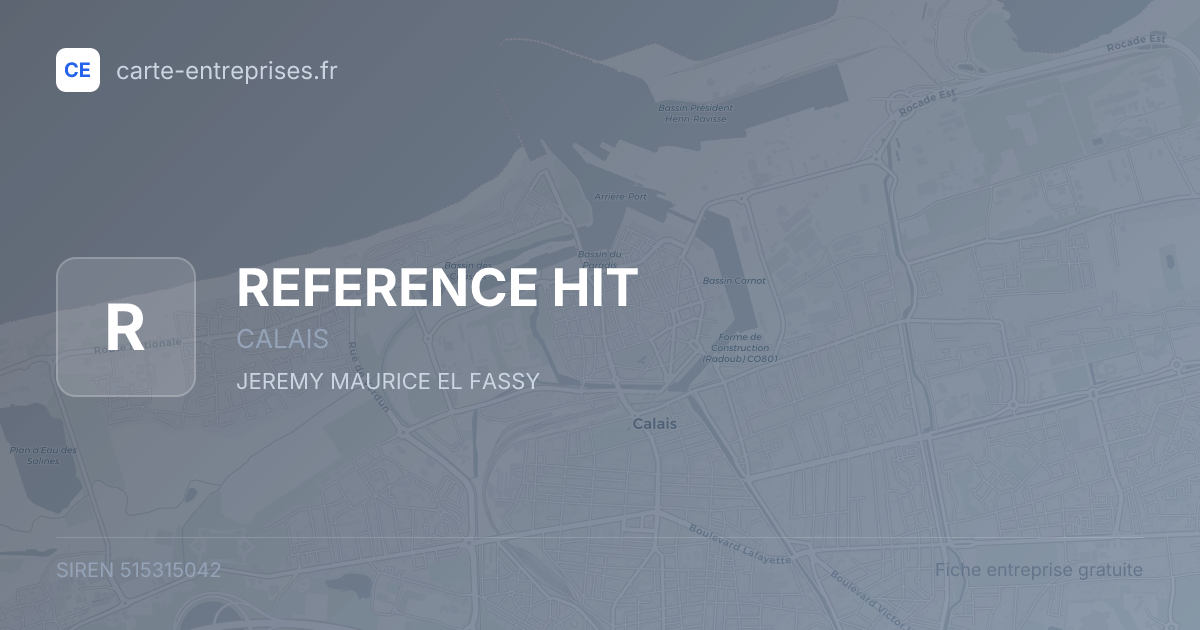 REFERENCE HIT — 515315042 — fiche entreprise