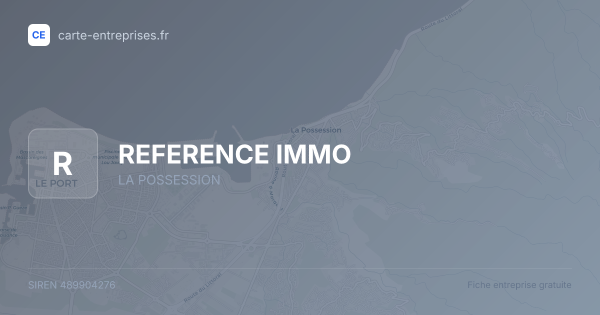REFERENCE IMMO — 489904276 — fiche entreprise
