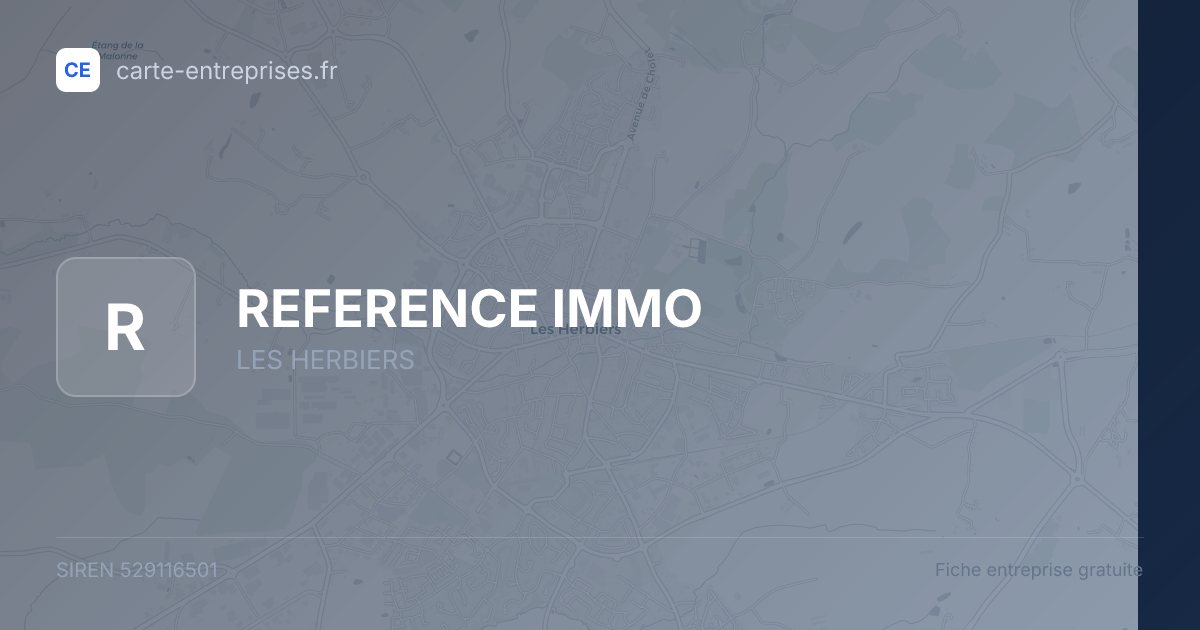 REFERENCE IMMO — 529116501 — fiche entreprise