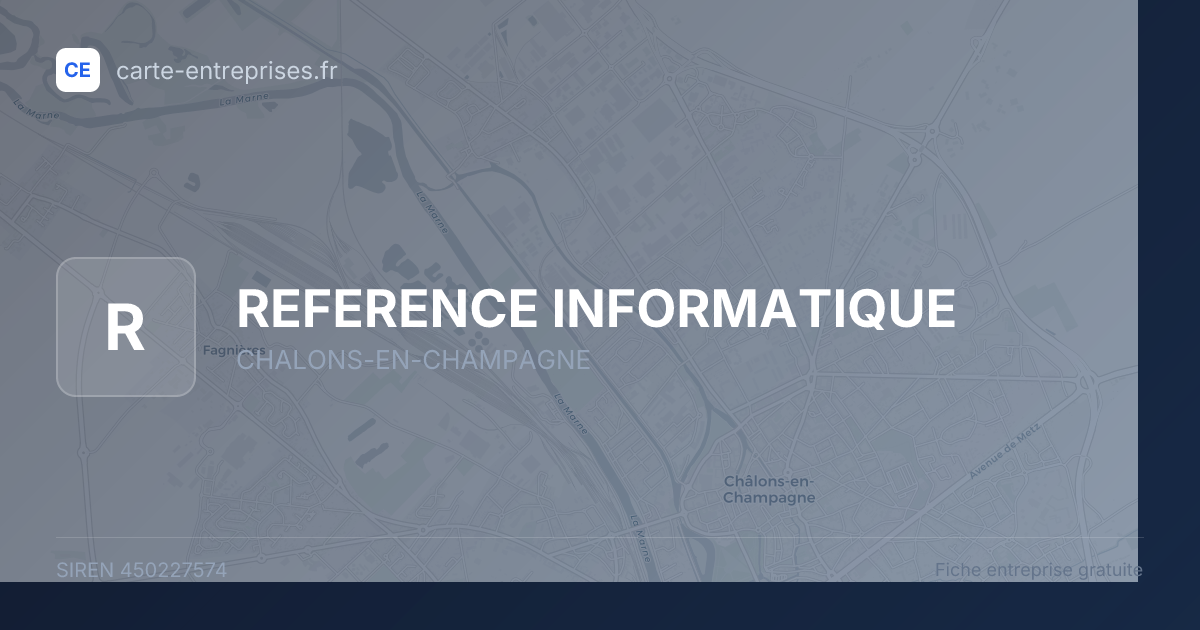 REFERENCE INFORMATIQUE — 450227574 — fiche entreprise