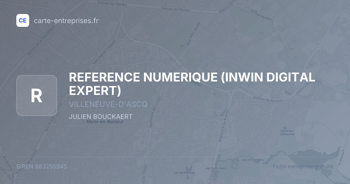 REFERENCE NUMERIQUE (INWIN DIGITAL EXPERT) — 883255945 — fiche entreprise