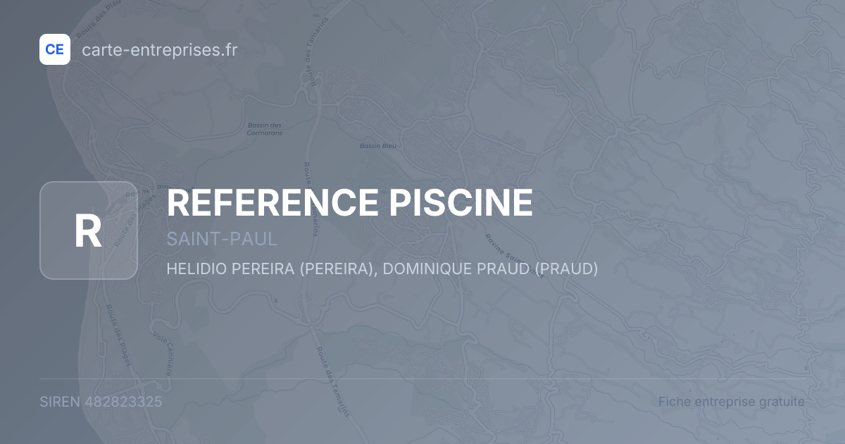 REFERENCE PISCINE — 482823325 — fiche entreprise