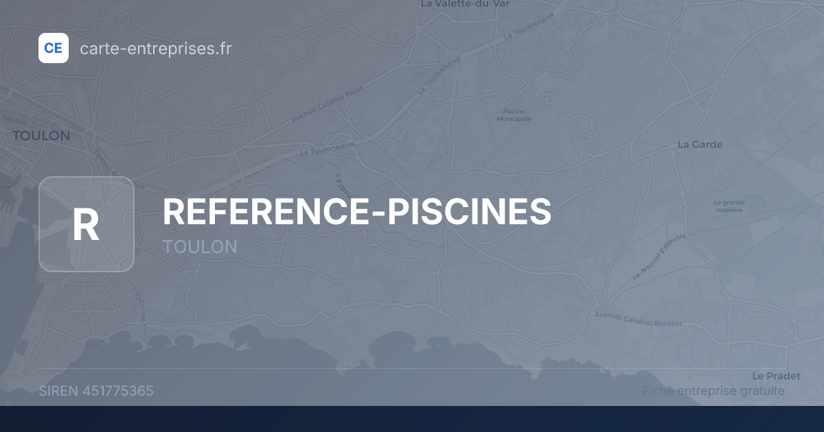 REFERENCE-PISCINES — 451775365 — fiche entreprise