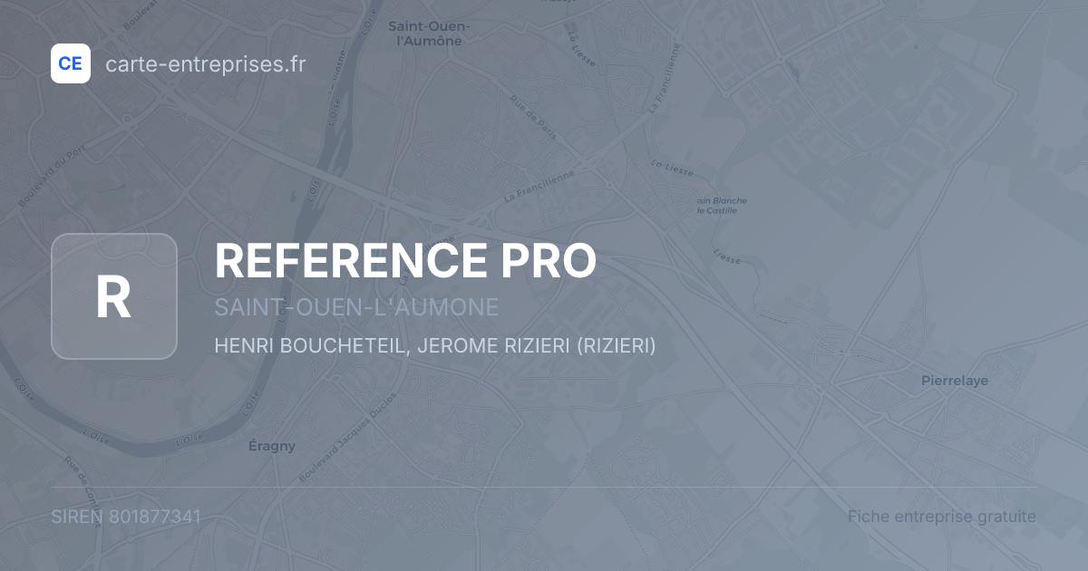 REFERENCE PRO — 801877341 — fiche entreprise