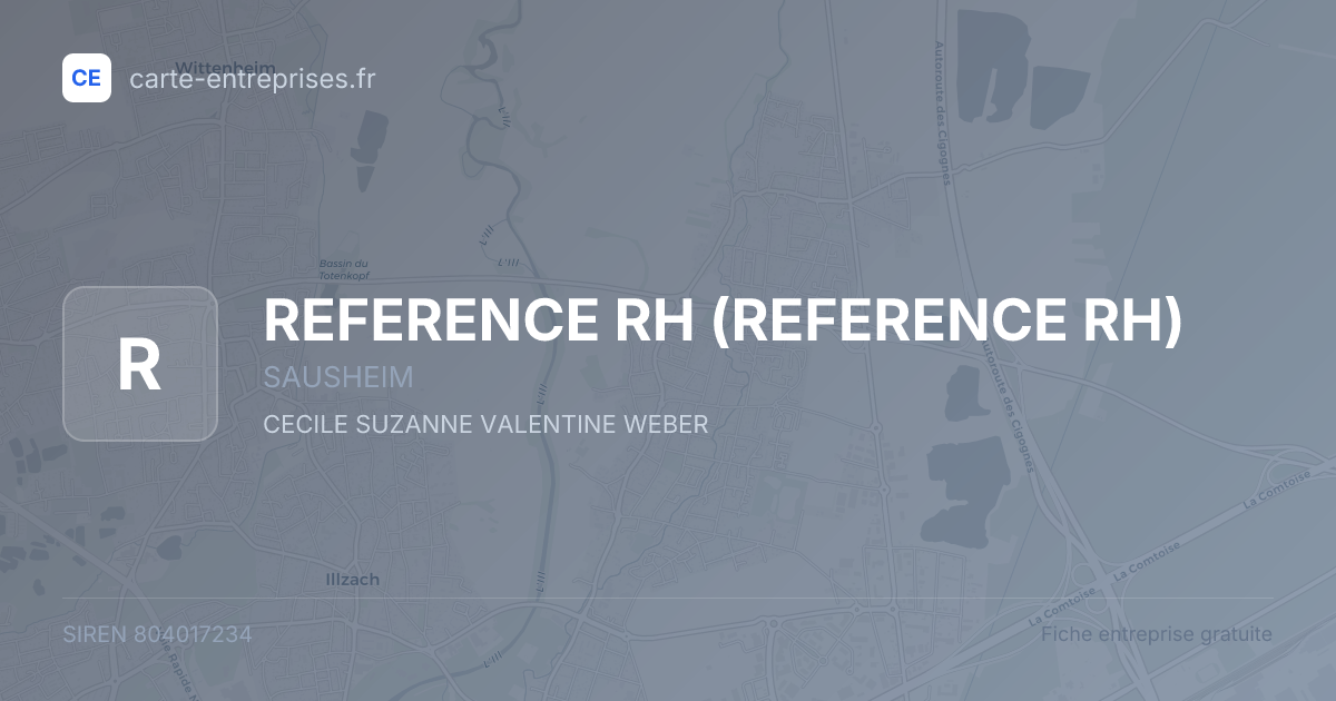REFERENCE RH — 804017234 — fiche entreprise