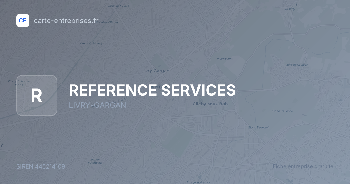 REFERENCE SERVICES — 445214109 — fiche entreprise