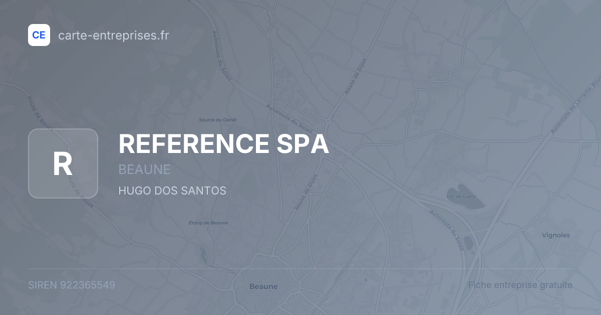 REFERENCE SPA — 922365549 — fiche entreprise