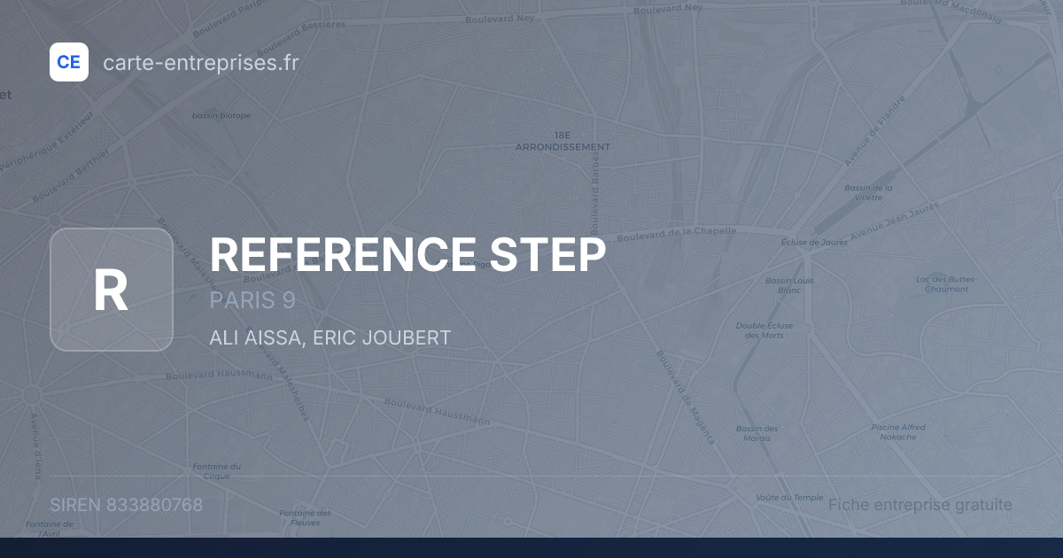 REFERENCE STEP — 833880768 — fiche entreprise