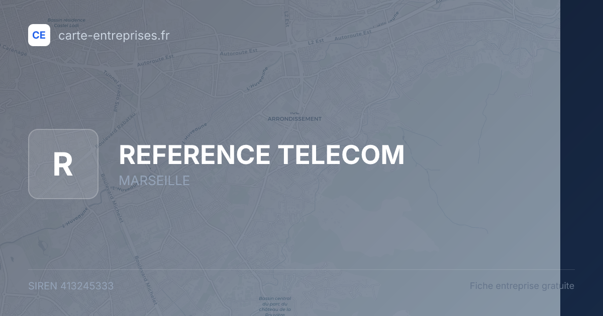 REFERENCE TELECOM — 413245333 — fiche entreprise