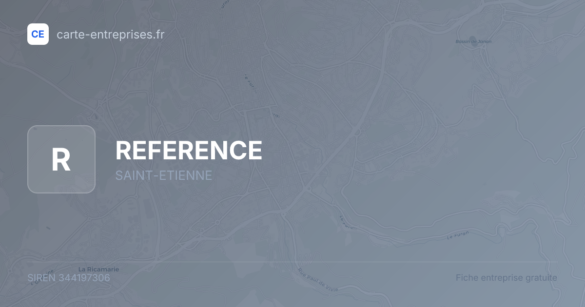 REFERENCE — 344197306 — fiche entreprise