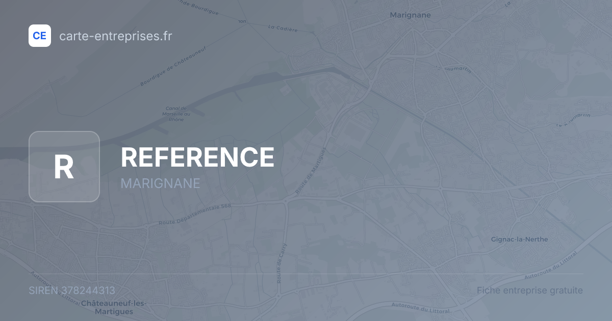 REFERENCE — 378244313 — fiche entreprise