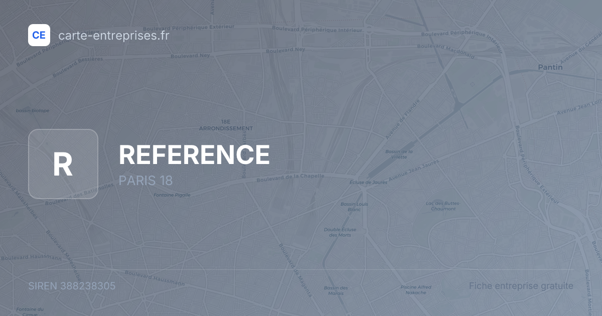 REFERENCE — 388238305 — fiche entreprise