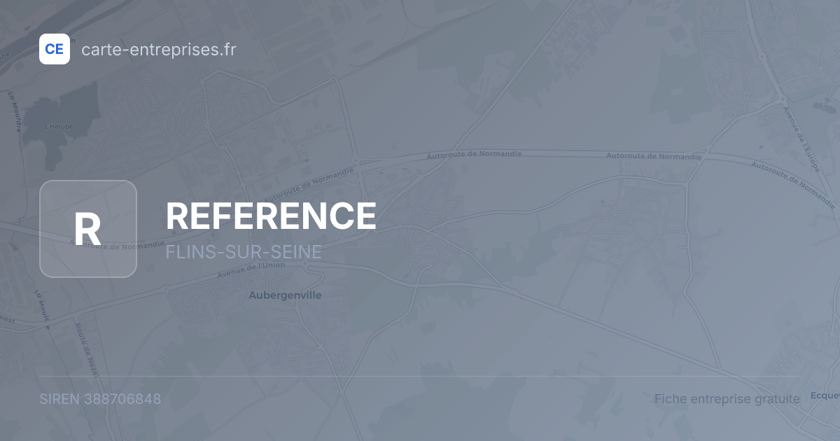 REFERENCE — 388706848 — fiche entreprise
